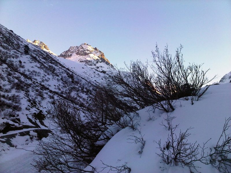 Bergpanorama im Morgenlicht